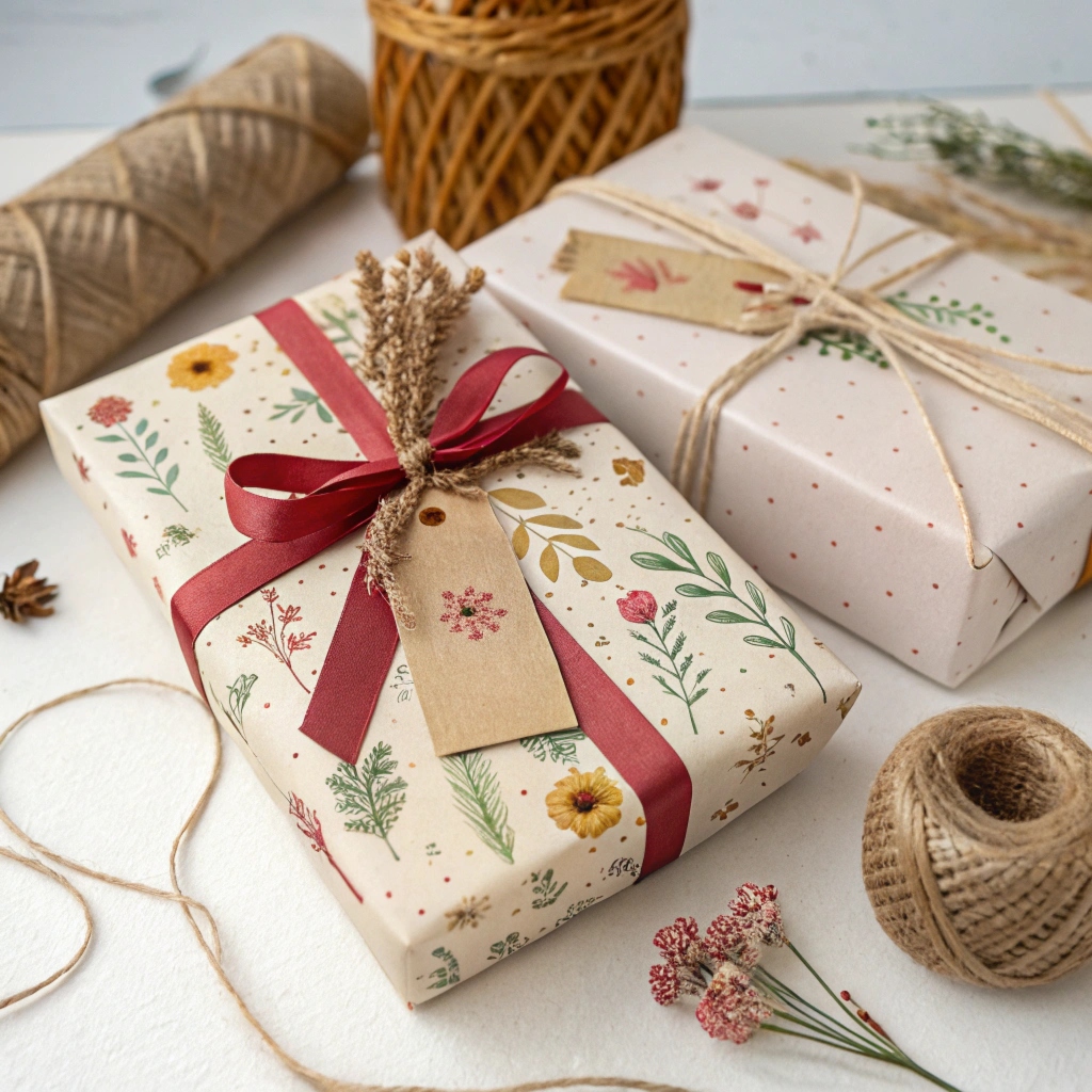 Elegant gift box with ribbon